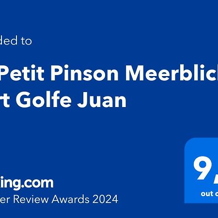 Le Petit Pinson Meerblick Port Голф-Жуан Екстериор снимка